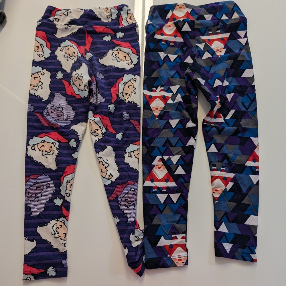2 Christmas leggings